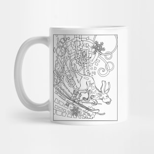 Hound Dog Illustration Mug